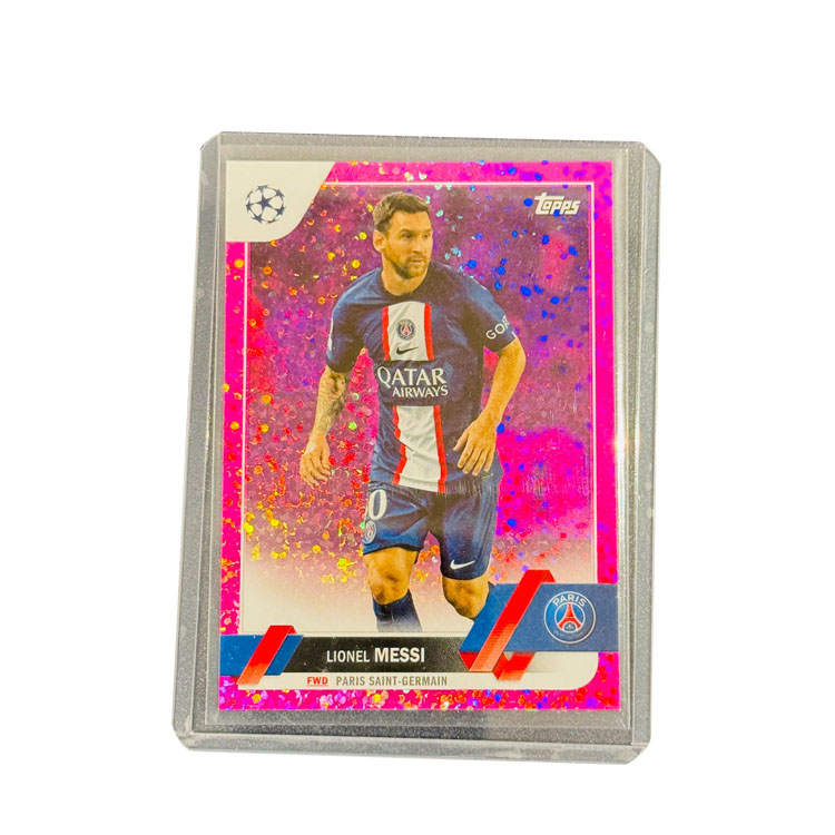 Topps Messi, Grand Paris, Shredding Ice Special Card, Soccer Player Card, Collectible Card Sports Cards 1 Pc