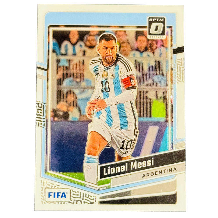 PANINI Messi, Argentina, Barcelona, Optic Base Player Card, Collectible Condition Sports Cards 1 Pc