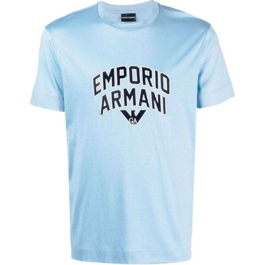 EMPORIO ARMANI SS23 T Shirt Men's Blue