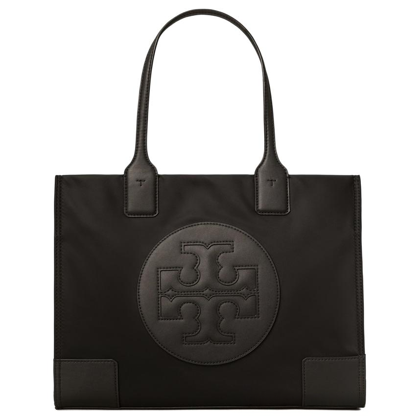 TORY BURCH Ella Pu Tote Bag, Shopping Bag, Handbag, Shoulder Bag Regular Women's Black