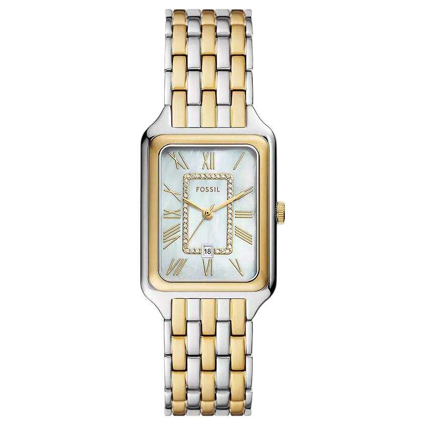 FOSSIL Wrist Watches Quartz Movement Stainless Steel Strap 26mm Mother of Pearl Color Watch Dial Women's Watch
