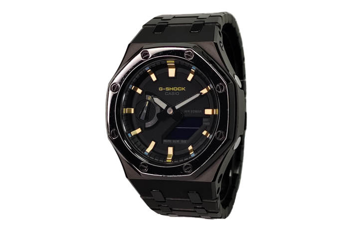 CASIO CASIO Custom Collection Electronic Movement Stainless Steel Strap Watch Men's Watches Black Dial
