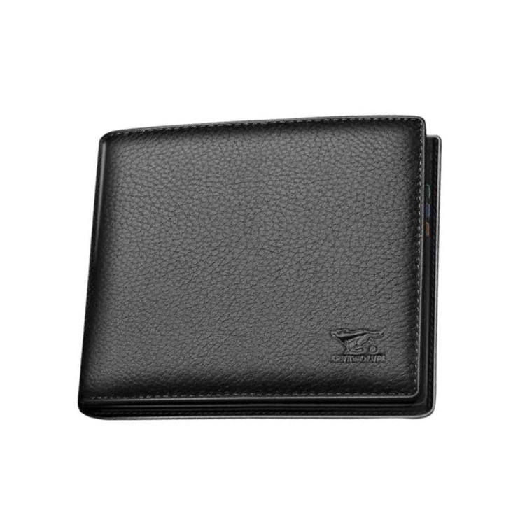 SEPTWOLVES SEPTWOLVES Cow Leather Wallet Men's Black