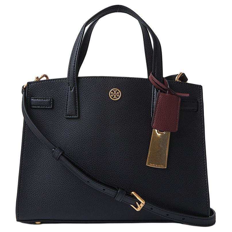 TORY BURCH Leather Crossbody One Shoulder Handbag Small Women's Black