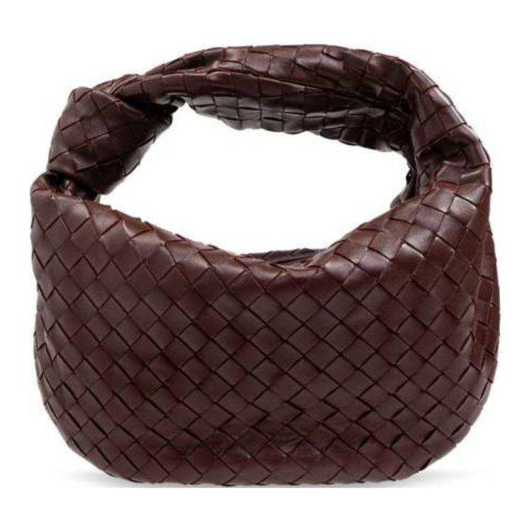 Bottega Veneta Jodie Leather Handbag Small Women's Burgundy