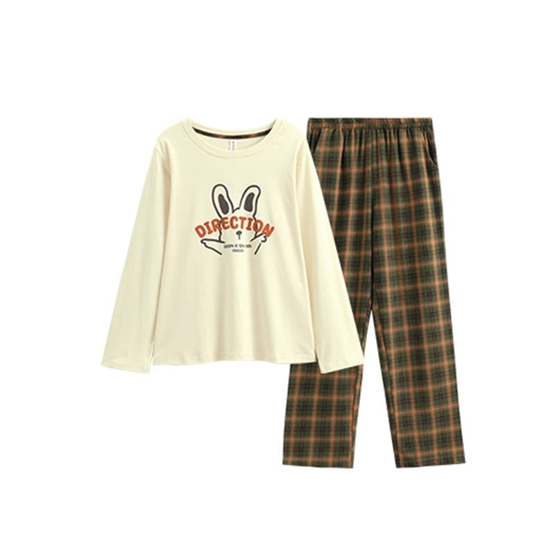 FENTENG FENTENG Pajama Set Women's Beige Yellow