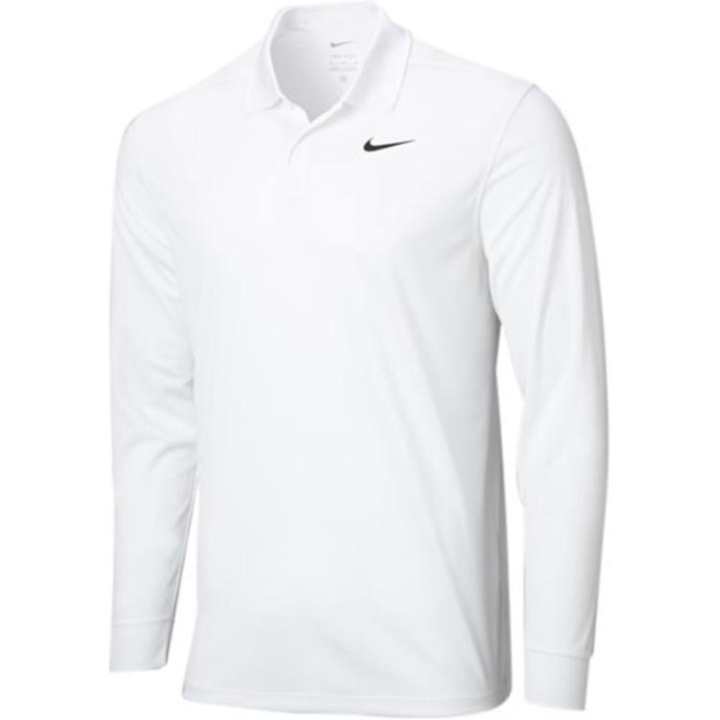 Nike Nike Polo Shirts Men's White Polo Collar Moderate Straight Fit