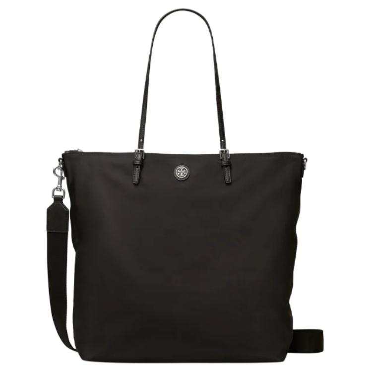 TORY BURCH Fabric Tote Bag, Shopping Bag, Crossbody Bag, Shoulder Bag Large Women's Black