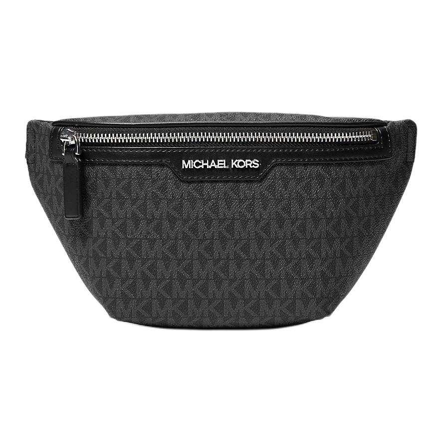 MICHAEL KORS Coated Canvas Crossbody Fanny Pack Mini Men's Black