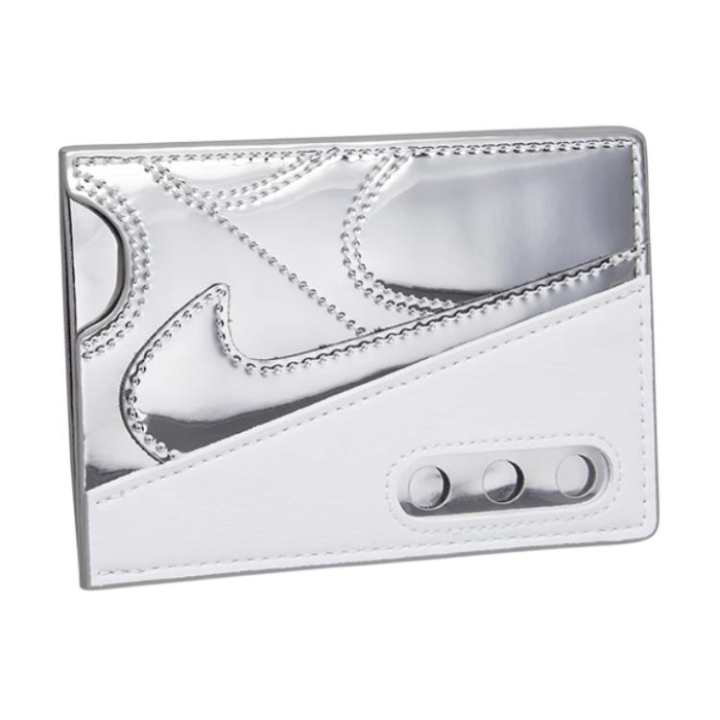 Nike Nike Leather Card Holder Regular Unisex Silver