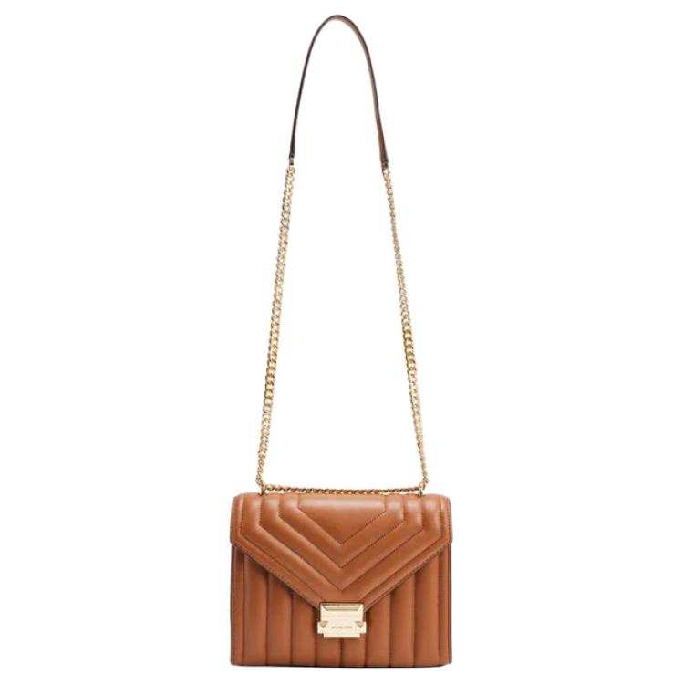 MICHAEL KORS Whitney Pu Crossbody Bag, Shoulder Bag Medium Women's Brown