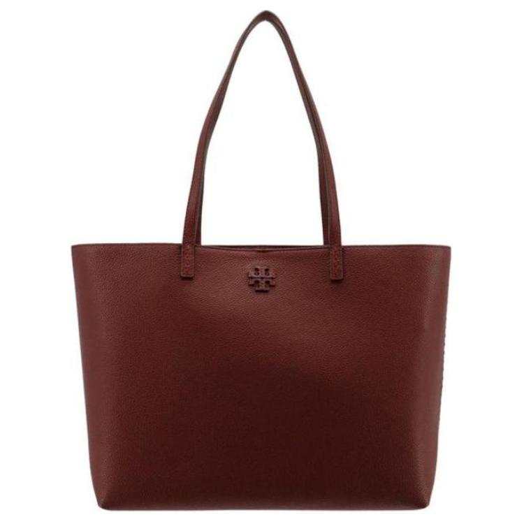 TORY BURCH McGraw Cow Leather Tote Bag, Shopping Bag, Shoulder Bag, Handbag Regular Women's