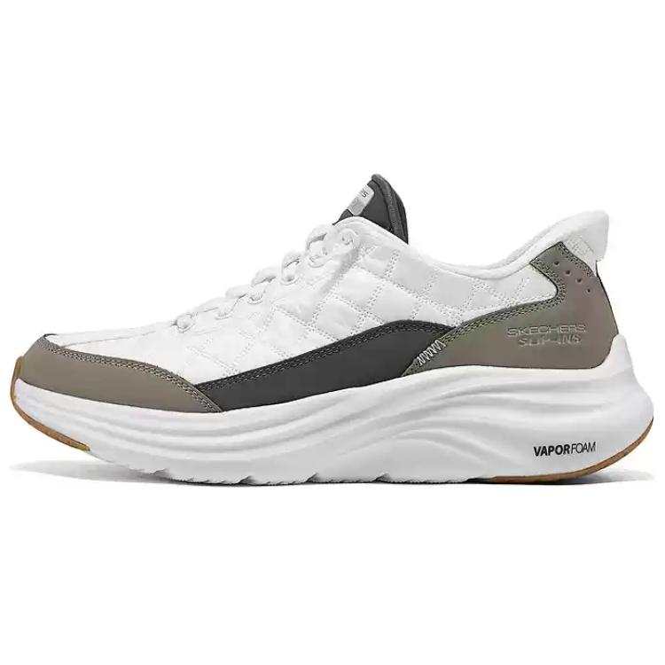 Skechers SPORT MENS Abrasion Resistant Lightweight Low top Casual Shoes Men's White Gray