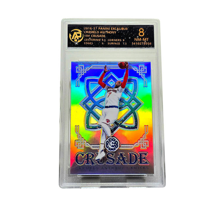 PANINI Melon Carmelo Anthony Star Card, New York Era, Rainbow Silver Holographic Card Graded Cards 1 Pc