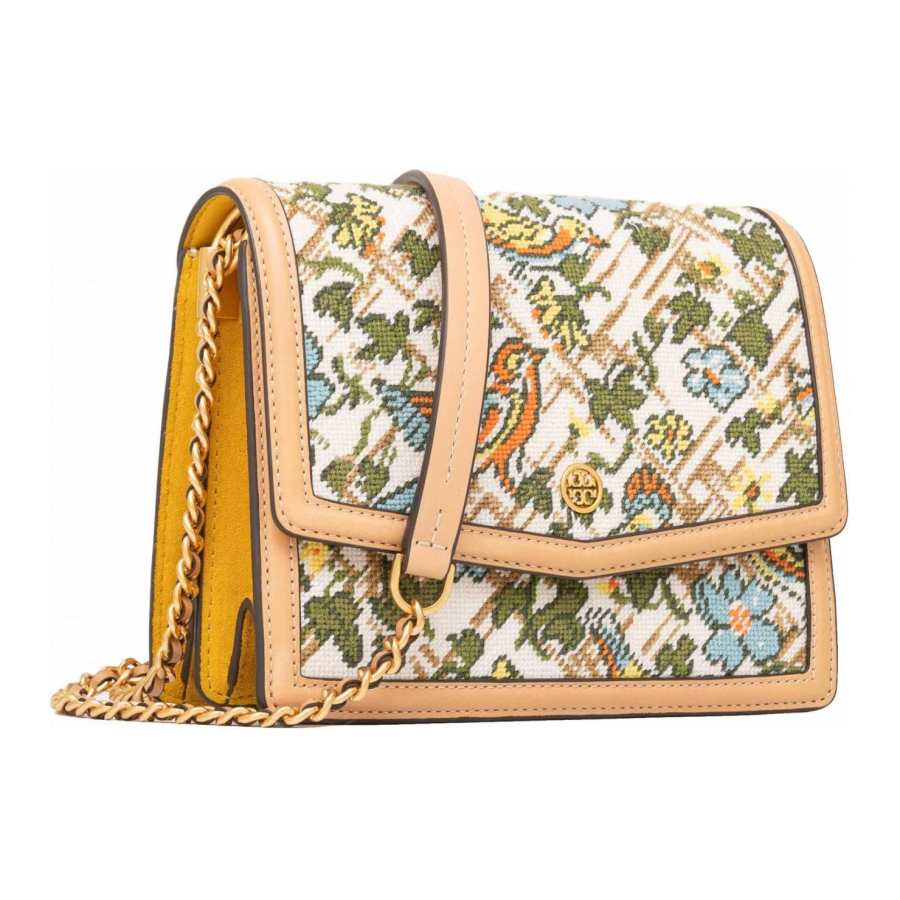 TORY BURCH TORY BURCH Robinson Fabric With Leather Backpack Shoulder Bag Women's