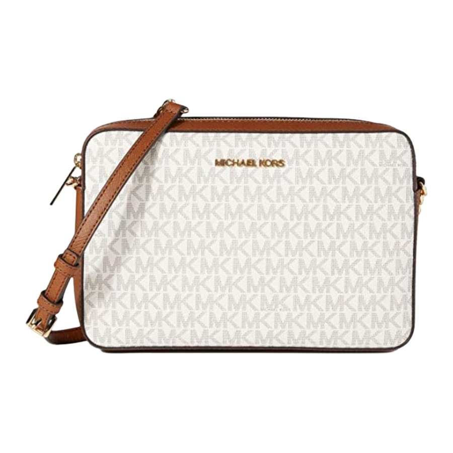 MICHAEL KORS PVC Shoulder Bag Large Women's Vanilla & Oak