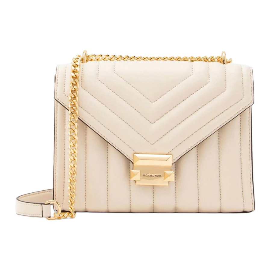 MICHAEL KORS Whitney Pu Shoulder Bag Medium Women's White