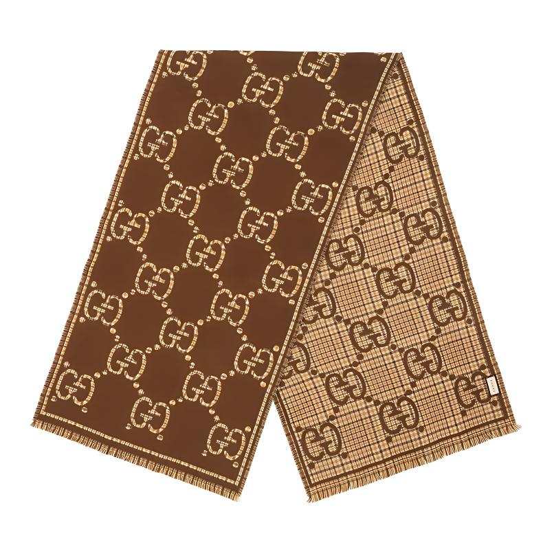 GUCCI GUCCI GG-jacquard Wool Scarf