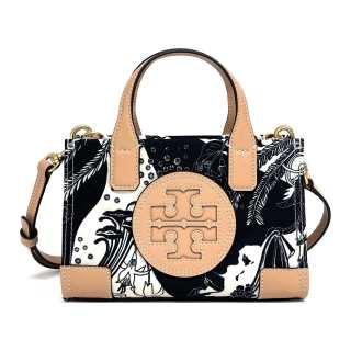 TORY BURCH Tory Burch Ella Nylon Tote Bag, Shopping Bag, Shoulder Bag, Crossbody Bag, Handbag Mini Women's Black