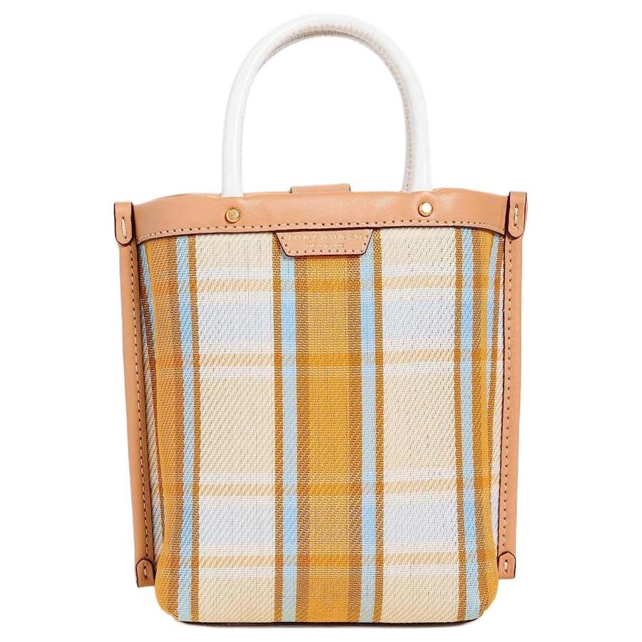 TORY BURCH Perry Artificial Leather Tote Bag, Shopping Bag, Handbag, Shoulder Bag, Crossbody Bag Mini Women's Yellow