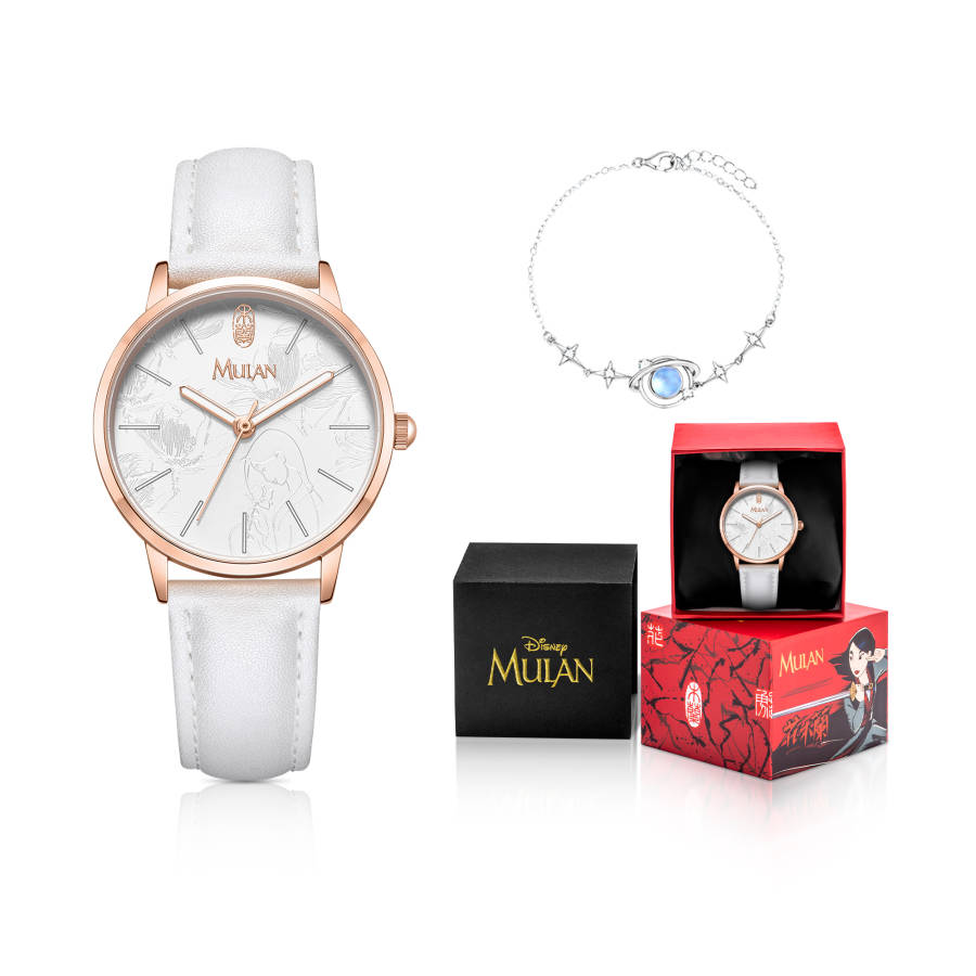 Disney Mulan Series Quartz Movement Watch Women's Watch White Dial