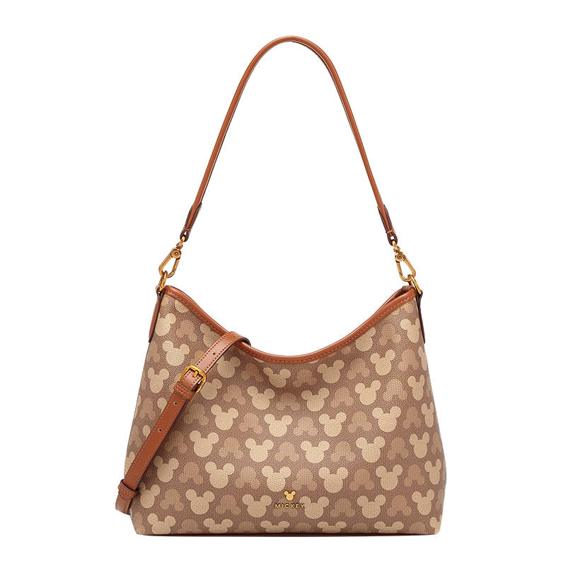 Disney Mickey Mouse Pu Crossbody Underarm Handbag, Shoulder Bag Regular Women's Brown