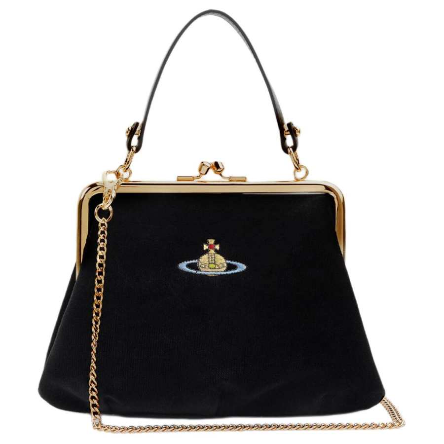 Vivienne Westwood Granny Frame Clutch Bag Women's Black