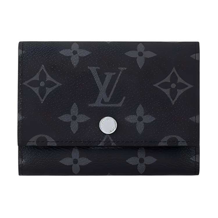 LOUIS VUITTON Victor Leather Wallet Women's Black