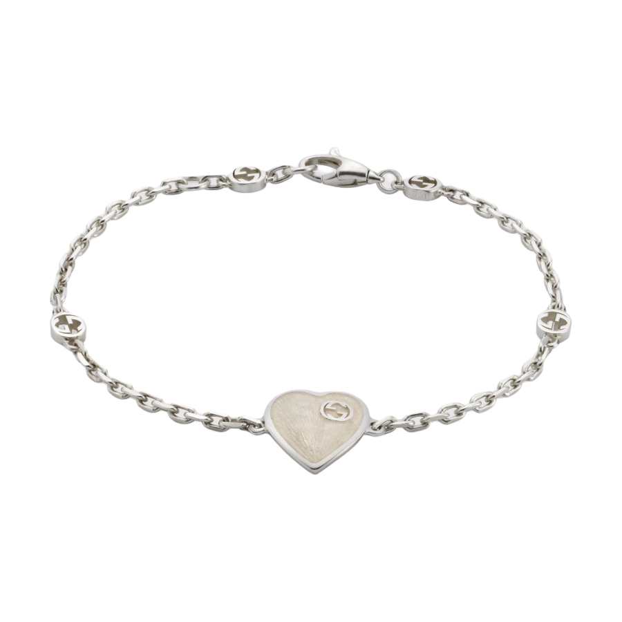 GUCCI Gucci Heart bracelet with Interlocking G