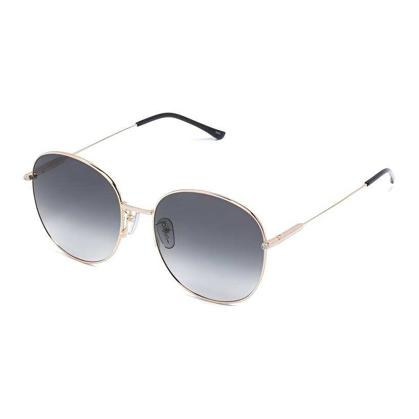 GUCCI GUCCI Irregular Shape Sunglasses Unisex Gold