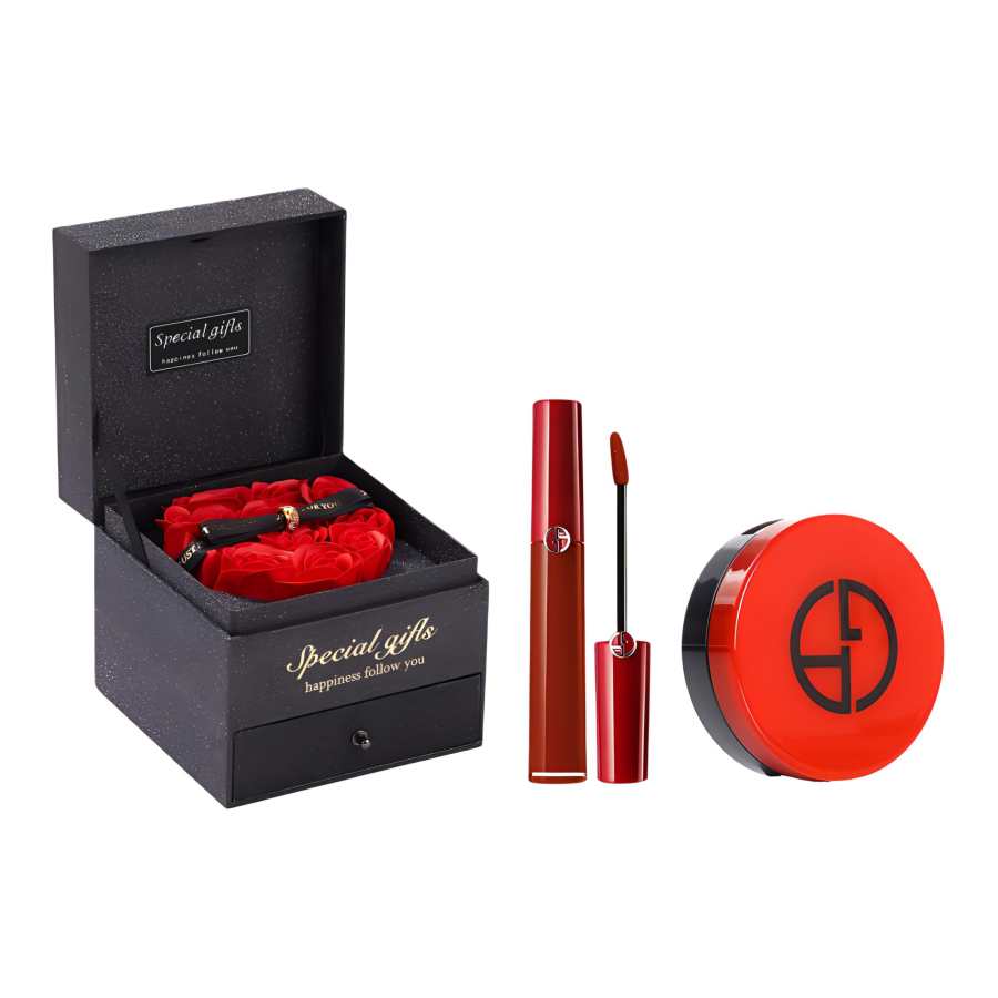 GIORGIO ARMANI ARMANI Redtube Premium Box Makeup Sets Long Lasting No Transfer Complexion Moisturizing