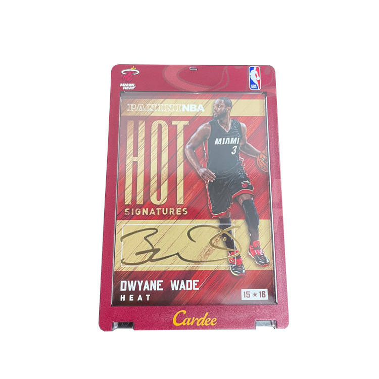 PANINI 2015 NBA HOT Miami Heat, Dwayne Wade, Autographed Ball, Signature Star Card, Card Condition Pass Sports Cards