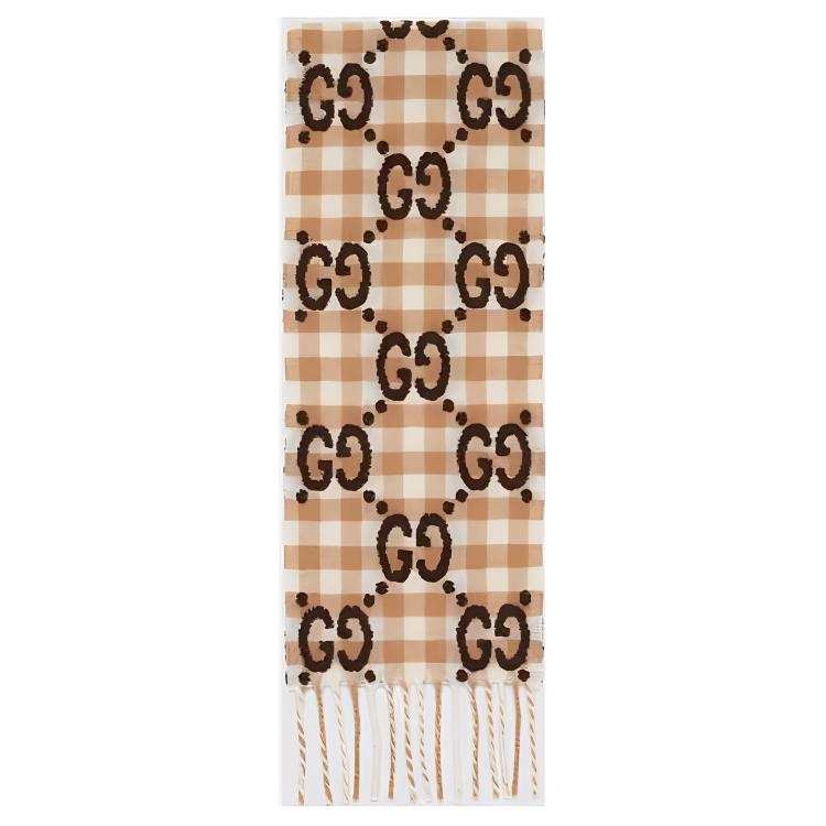 GUCCI GUCCI Childrens Gg Wool Blend Scarf