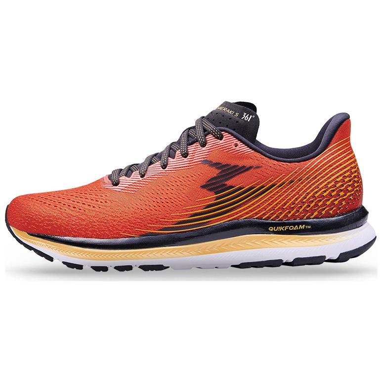 361° Slip Resistant Abrasion Resistant Low top Running Shoes Men's Orange Black