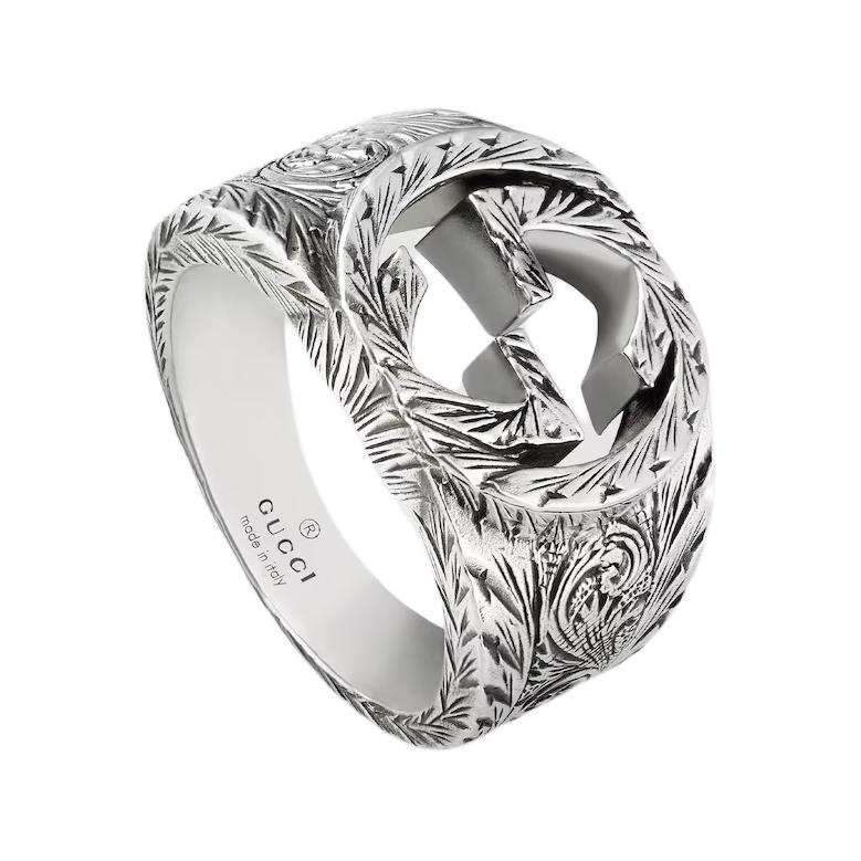 GUCCI GUCCI 2000 2024 Sterling Silver Interlocking G Ring