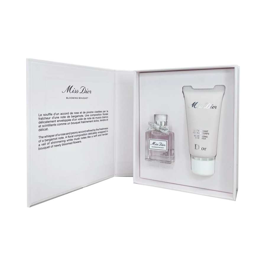 DIOR Sample Set, Floral Sweetheart Q Perfume+Body Lotion Gift Boxes Eau De Toilette