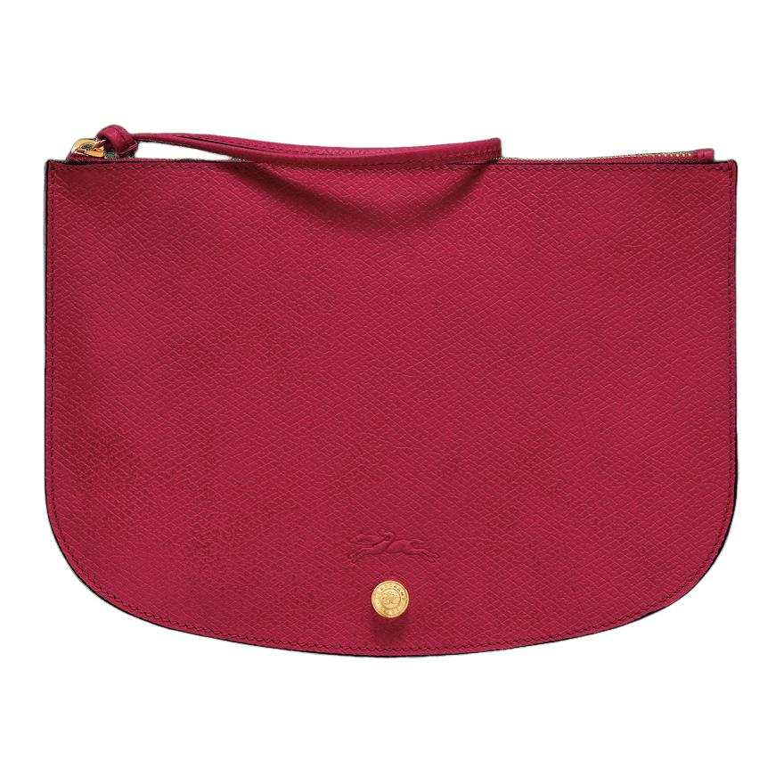 LONGCHAMP Épure Cow Leather Clutch Women's Magenta