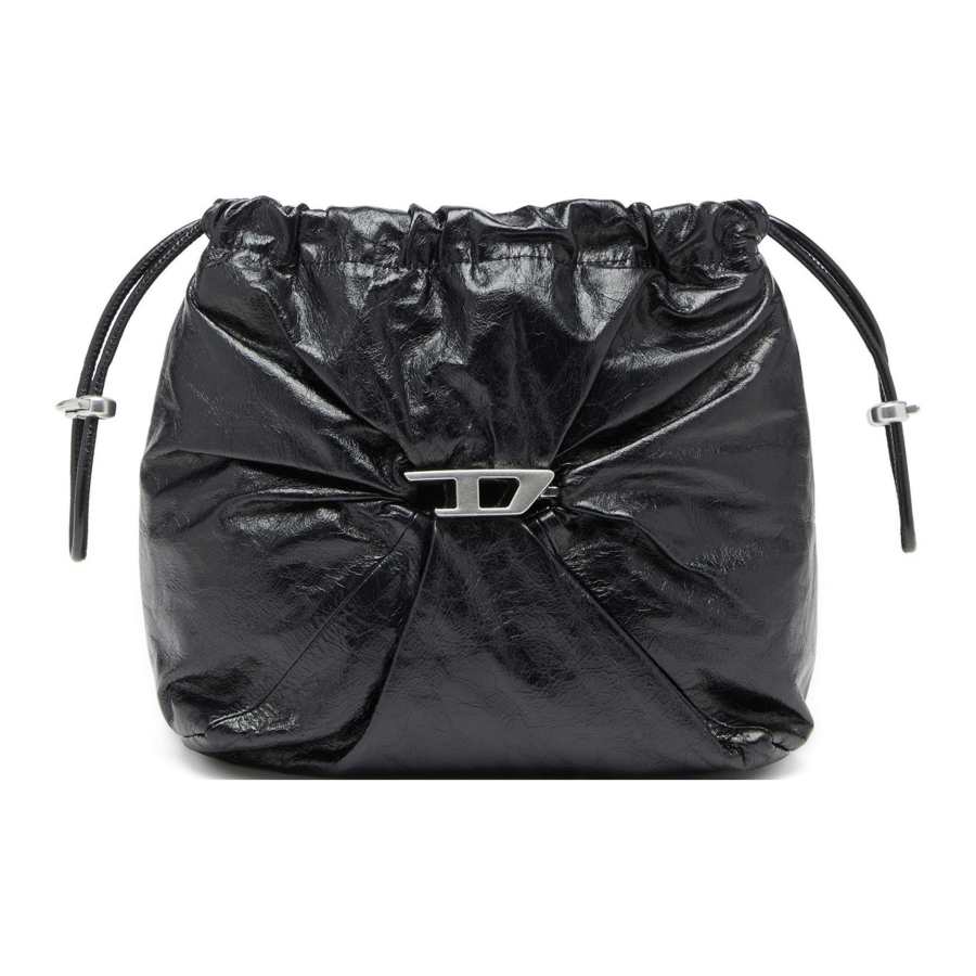 DIESEL DIESEL Scrunch D Drawstring Bucket Bag