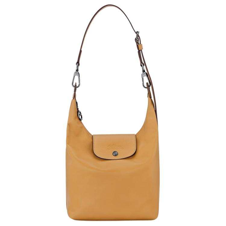 LONGCHAMP Le Pliage Xtra Cow Leather Handbag, Shoulder Bag Medium Women's Honey