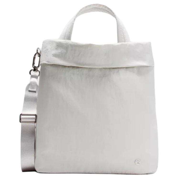 Lululemon On My Level Recycled Polyester Shoulder Bag, Crossbody Bag, Handbag Regular Unisex Steam Gray
