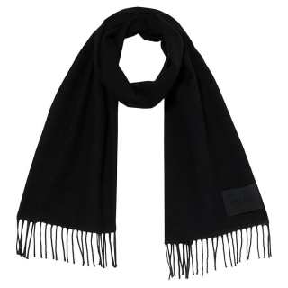 HUGO BOSS Wool Knit Scarves Women's Black