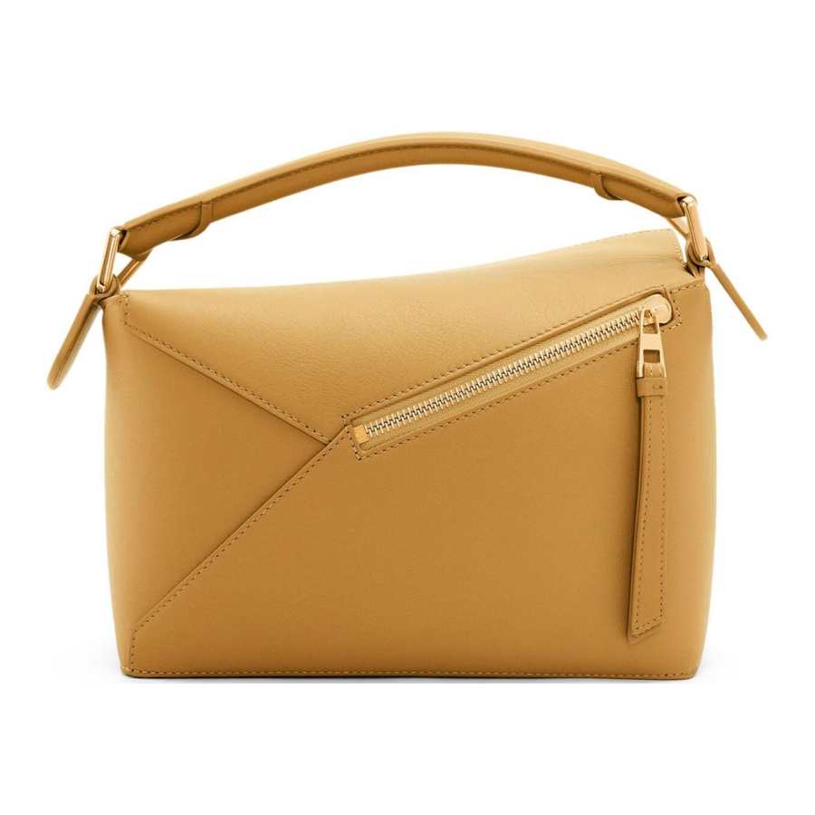 LOEWE Puzzle Calfskin Shoulder Bag, Crossbody Bag, Handbag Small Women's Sahara