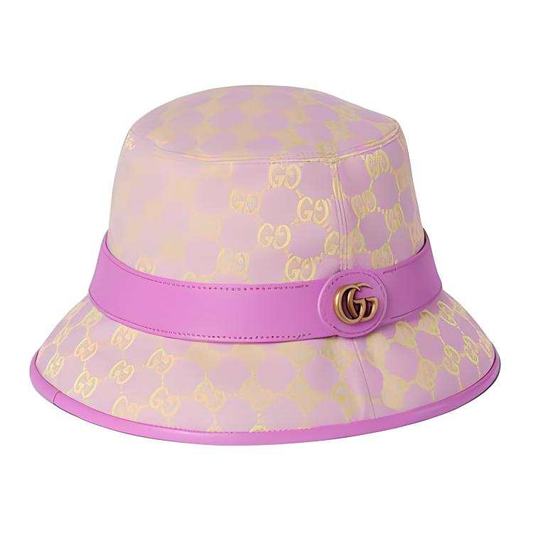 GUCCI GG Supreme Canvas Bucket Hats Women's Purple