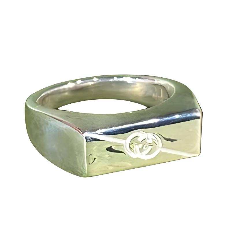 GUCCI GUCCI 925 Sterling Silver Rings Unisex Silver