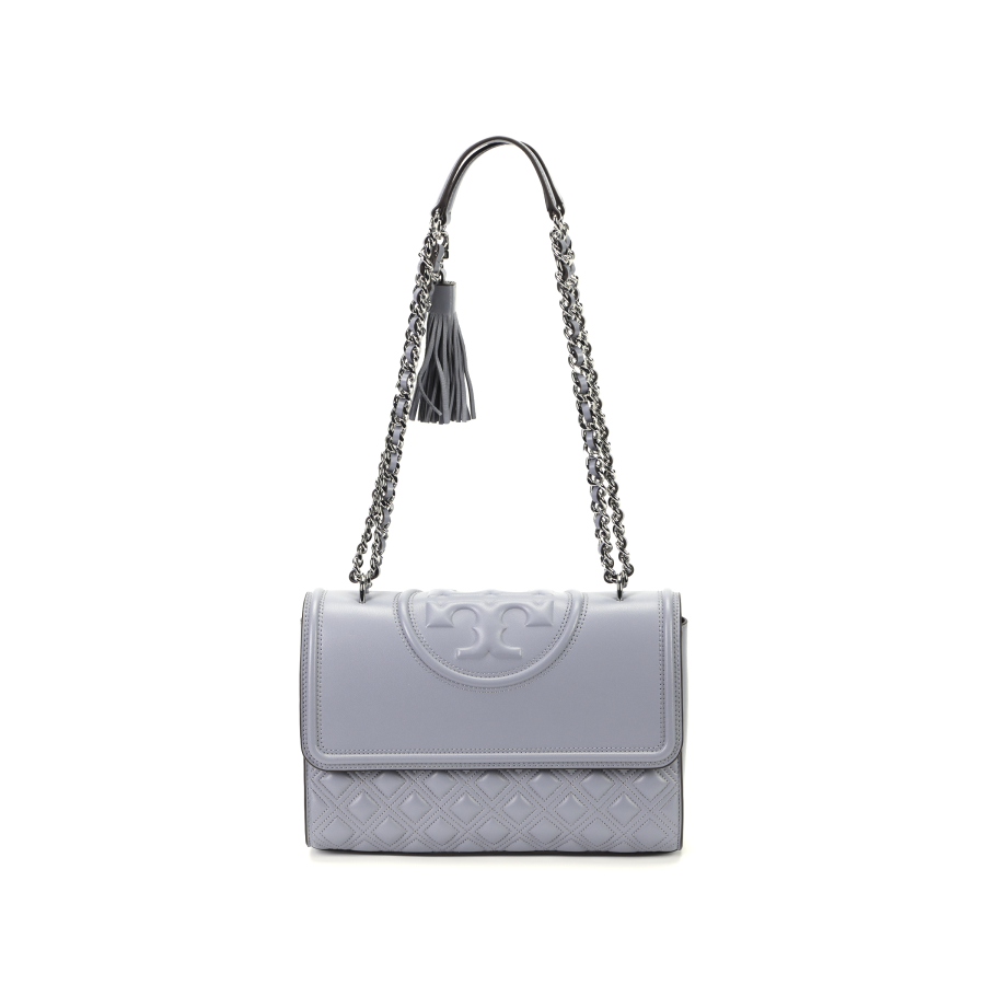 TORY BURCH Fleming Sheepskin Portable Crossbody Bag, Shoulder Bag Women's Blue