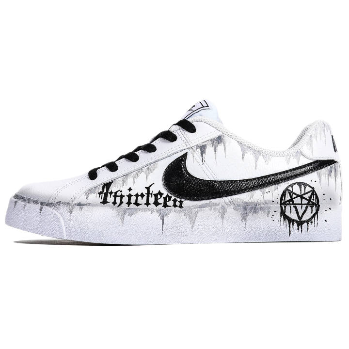 Nike Nike Court Royale Slip Resistant Abrasion Resistant Low top Skateboard Shoes Unisex Black White