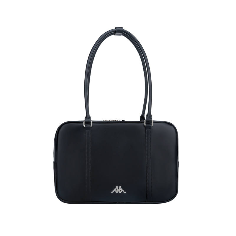 Kappa Polyurethane Handbag, Shoulder Bag Regular Unisex Classic Black