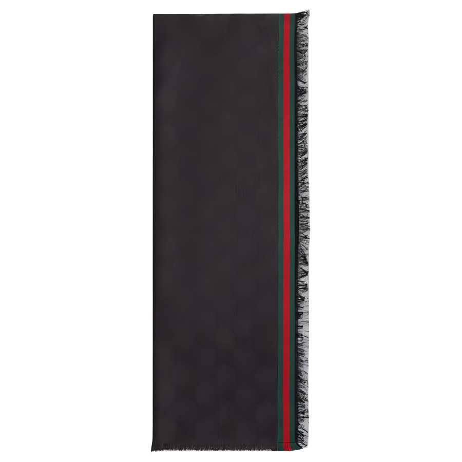 GUCCI GUCCI Gg Web Trim Stole