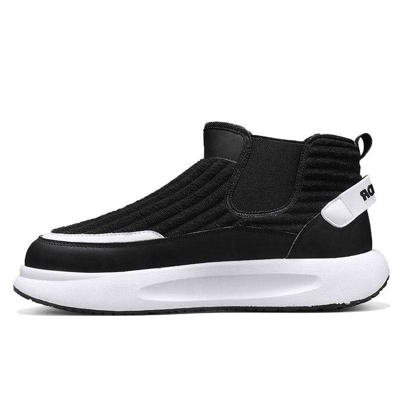 Warrior Slip on Slip on Shoes Fashion Minimalist Style, Trendy Versatile, Thick Cotton Fleece Lined