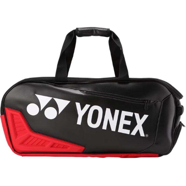 YONEX YONEX Artificial Leather Gym Bag Unisex Black/Red